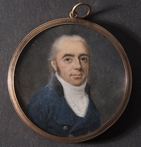 circular portrail of a man