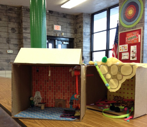 dioramas made by visitors