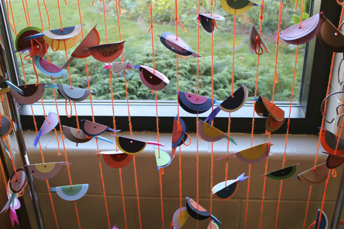 garland made by visitors
