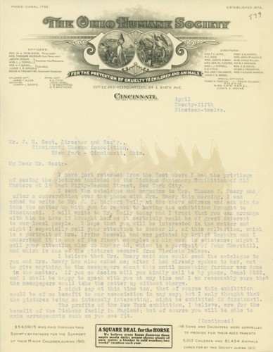 Letter from the Ohio Humane Society