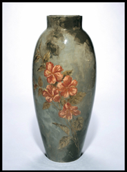 Left: Maria Longworth Nichols Storer, Alladin Vase, Right: Mary Louise McLaughlin’s Ali Baba Vase