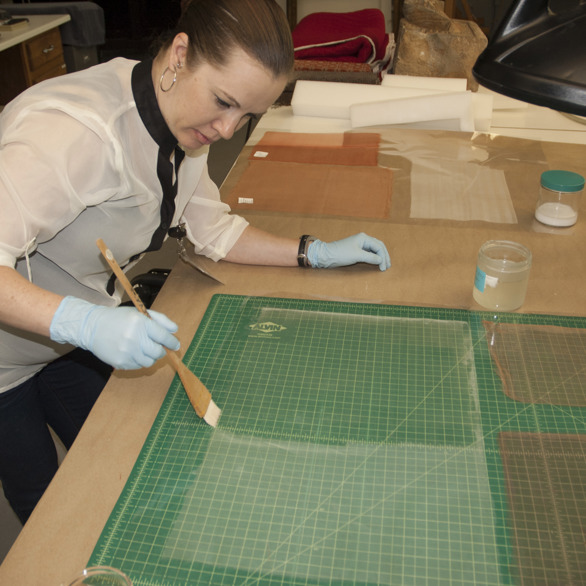 conservation process of silk
