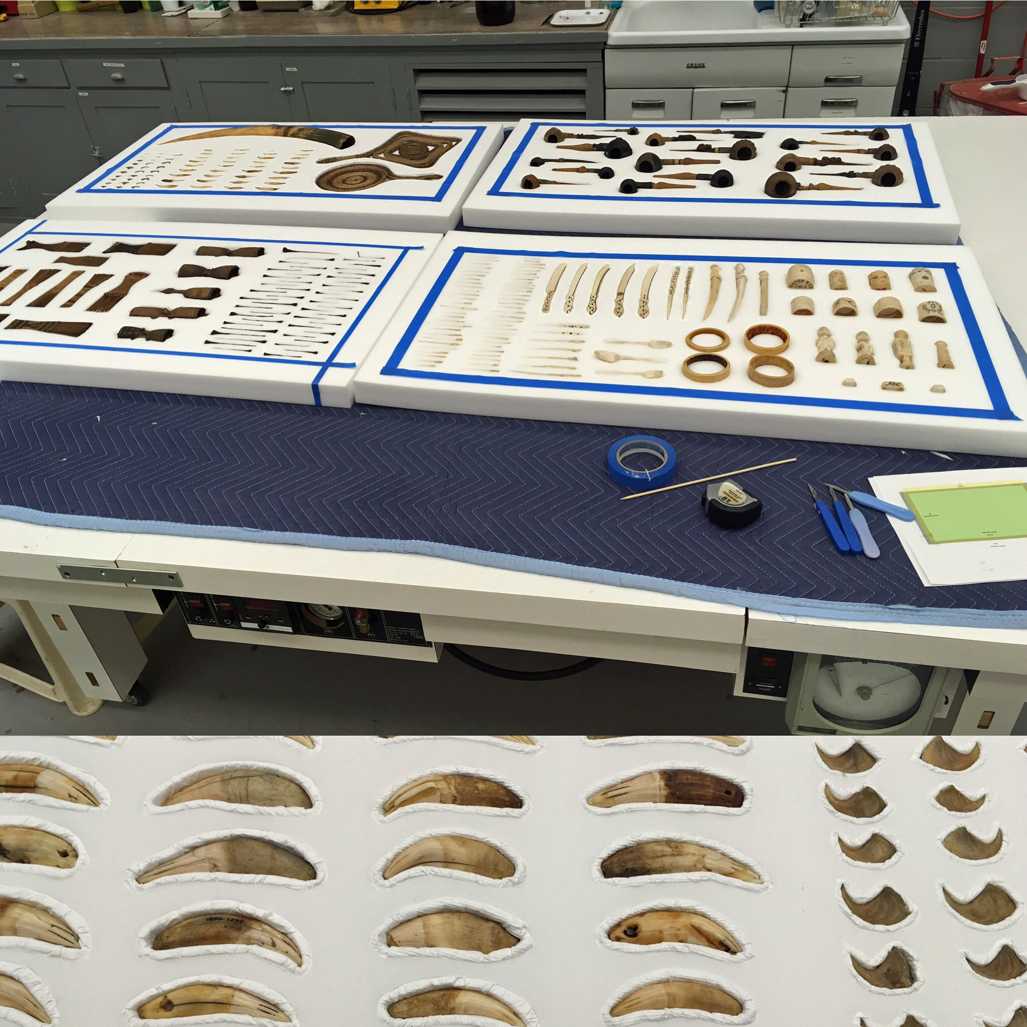 Various African objects in conservation
