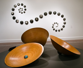 Various pieces from the Ana England: Kinship exhibition