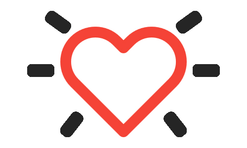 A red heart