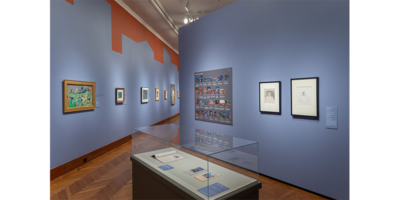 View of the Romare Bearden Exhibition