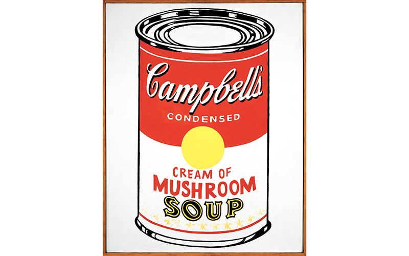 Andy Warhol (American, 1928–1987), Soup Can (Cream of Mushroom), 1962, oil on canvas, Alice K. and Harris F. Weston Collection, L53.2004