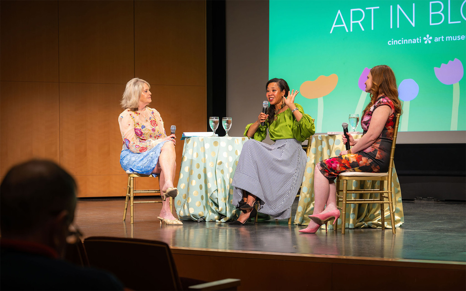 Natasja Sadi answers questions from the audience