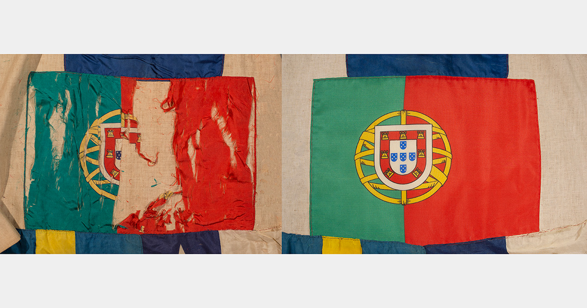 Elizabeth Hawes (American, b.1903, d.1971), designer, Flag Dress, cotton, silk, Museum Purchase: Fashion Arts Purchase Fund, 2011.31.