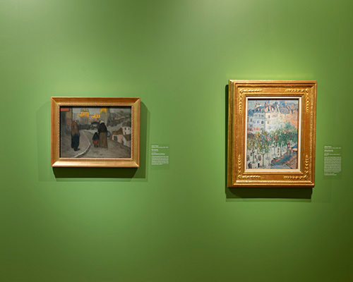Pablo Picasso (Spanish, active in France, 1881–1973), Clichy Boulevard, Paris, early summer 1901, oil on canvas, Hasso Plattner Collection, Museum Barberini, MB-Pic-01 © 2023 Estate of Pablo Picasso / Artists Rights Society, (ARS), New York, Courtesy American Federation of Arts